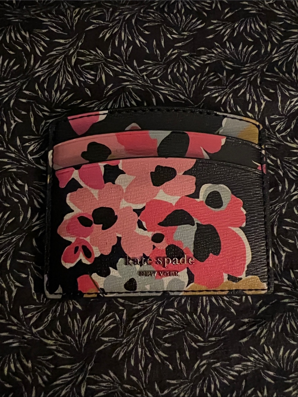 kate spade Floral Card Holder